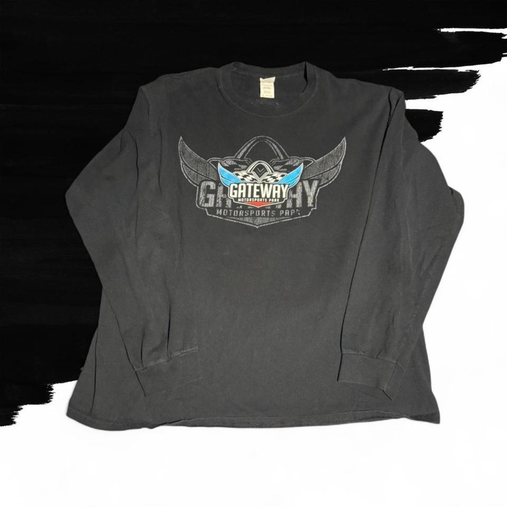 Vintage NHRA Racing Black Gateway Motorsports Park long sleeve shirt
